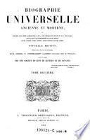 Biographie universelle ancienne et moderne