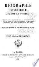 Biographie universelle, ancienne et moderne