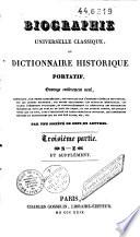 Biographie universelle classique, ou Dictionnaire historique portatif