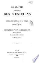 Biographie universelle des musiciens et bibliographie générale de la musique