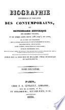 Biographie universelle et portative des contemporains, ou dictionnaire historique des hommes vivants et des hommes morts depuis 1788 jusqu'à nos jours ... Publié sous la direction de MM. Rabbe, Vieilh de Boisjolin et Sainte-Preuve. (Supplément.).