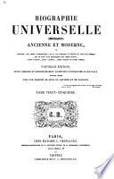 Biographie universelle (Michaud) ancienne et moderne ...