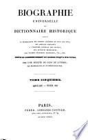 Biographie universelle ou dictionnaire historique contenant la nécrologie des hommes célèbres ...