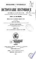 Biographie universelle ou Dictionnaire historique des hommes qui se sont fait un nom