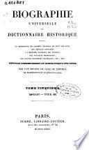 Biographie universelle ou dictionnaire historique