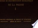 Biographies de la Presse
