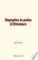 Biographies de poètes et littérateurs