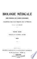 Biologie médicale