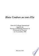 Blaise Cendrars au vent d'est