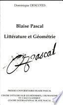 Blaise Pascal, littérature et géométrie