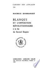 Blanqui et l'opposition révolutionnaire à la fin du Second Empire