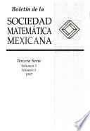 Boletín de la Sociedad Matemática Mexicana