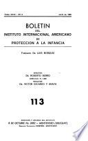 Boletín del Instituto internacional Americano de protección a la infancia