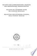 Bollettino dell'Academia svizzera delle scienze mediche