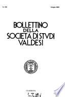 Bollettino della Società di studi valdesi