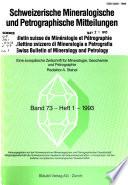Bollettino Svizzero Di Mineralogia E Petrografia