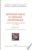 Bonheur public et méthode géométrique