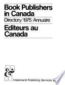 Book Publishers in Canada; Directory