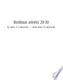 Bordeaux années 20-30