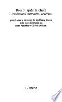 Brecht après la chute