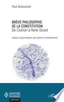 Brève philosophie de la constitution