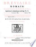 Breviaire Romain, Suivant la réformation du saint Concile de Trente, ...