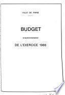 Budget d'investissement de l'exercise ...