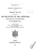 Budget de l'exercise 1871