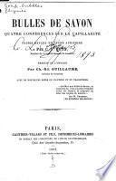 Bulles de savon, quatro conferences sur la capillarite