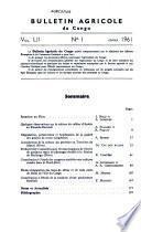 Bulletin Agricole du Congo Belge et du Ruanda-Urundi