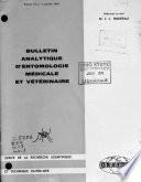 Bulletin analytique d'entomologie médicale et vétérinaire