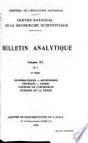 Bulletin analytique