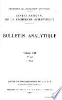 Bulletin analytique