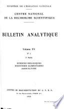 Bulletin analytique