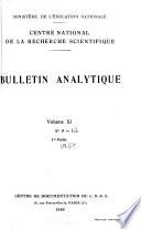 Bulletin analytique