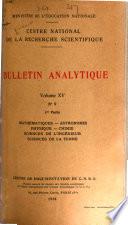 Bulletin analytique