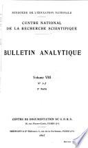 Bulletin analytique