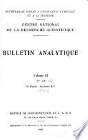 Bulletin analytique