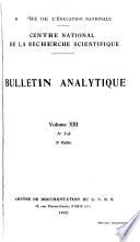 Bulletin analytique