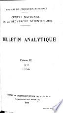Bulletin analytique