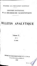 Bulletin analytique
