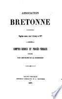 Bulletin archéologique de l'Association bretonne, Classe d'archéologie
