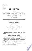 Bulletin archéologique, historique et scientifique