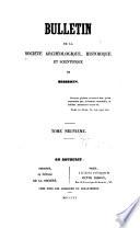 Bulletin archéologique, historique et scientifique