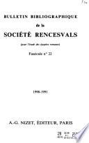 Bulletin bibliographique de la Société Rencesvals