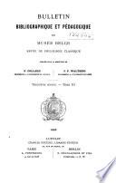 Bulletin bibliographique et pedagogique du Musée belge