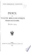 Bulletin bibliographique hebdomadaire