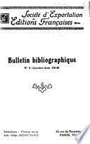 Bulletin bibliographique