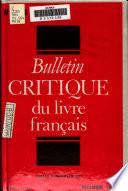 Bulletin critique du livre français