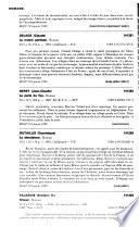 Bulletin critique du livre français